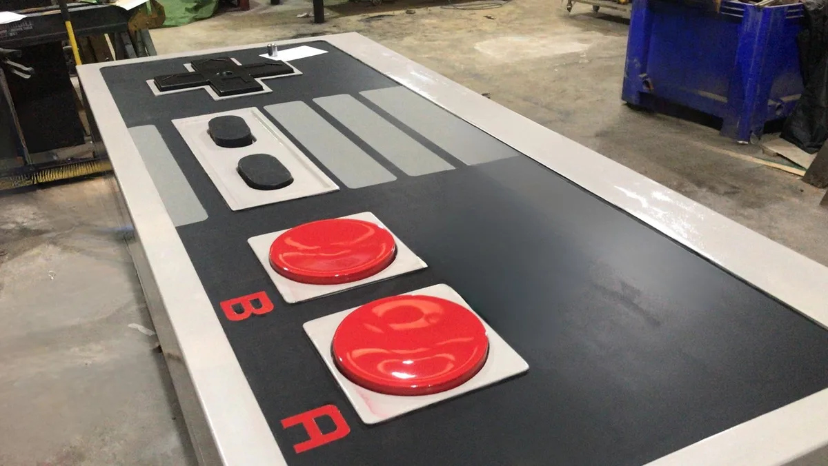 Giant Nintendo controller fabrication